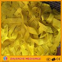 webbing sling raw material Polyester material woven flat webbing sling with standard color code